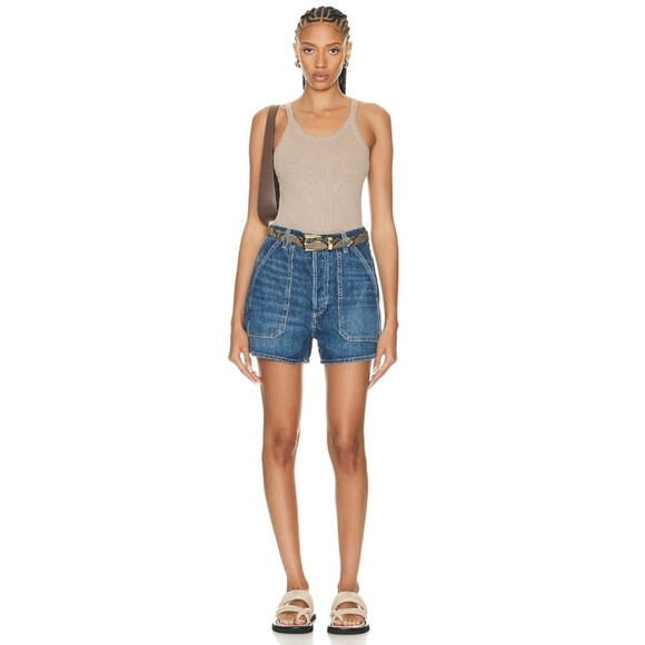 NWT Citizens of Humanity Frances Denim Jean Shorts in Coastal Blue 27 - Picture 15 of 15